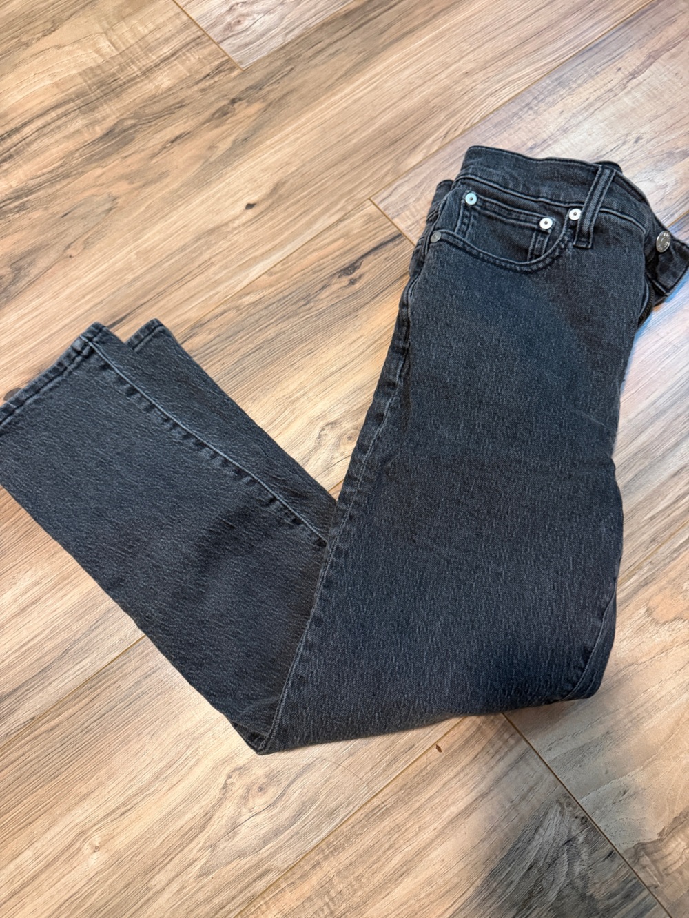 Madewell Charcoal Black Denim Jeans